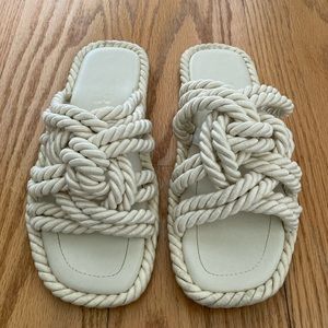 Zara braided rope sandals